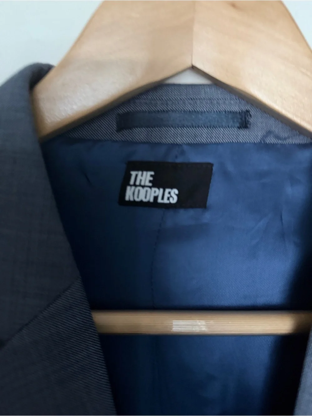 The Kooples Men's Blue Two-Button Wool Suit Blazer. French size 48=US Size S NWT